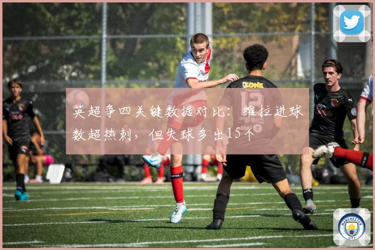 英超争四关键数据对比：维拉进球数超热刺，但失球多出15个