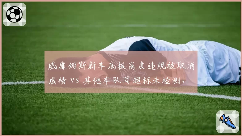 威廉姆斯新车底板高度违规被取消成绩 vs 其他车队同超标未检测,检测标准不一引抗议