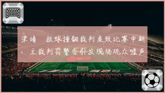梁靖崑救球撞翻裁判桌致比赛中断,主裁判罚警告引发现场观众嘘声持续两分钟